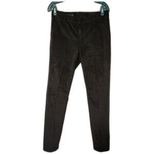 Kut From The Kloth Diana Skinny Velvet Pants Size 8 Black‎